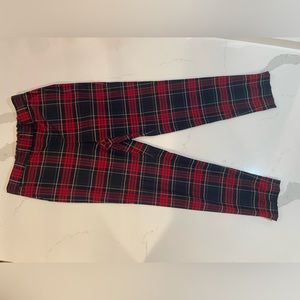 Banana Republic plaid cropped pants.